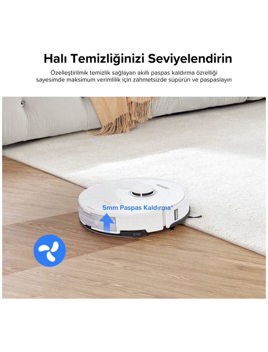 Roborock S8 Sonic Mopping Akıllı Robot Süpürge S8 Beyaz