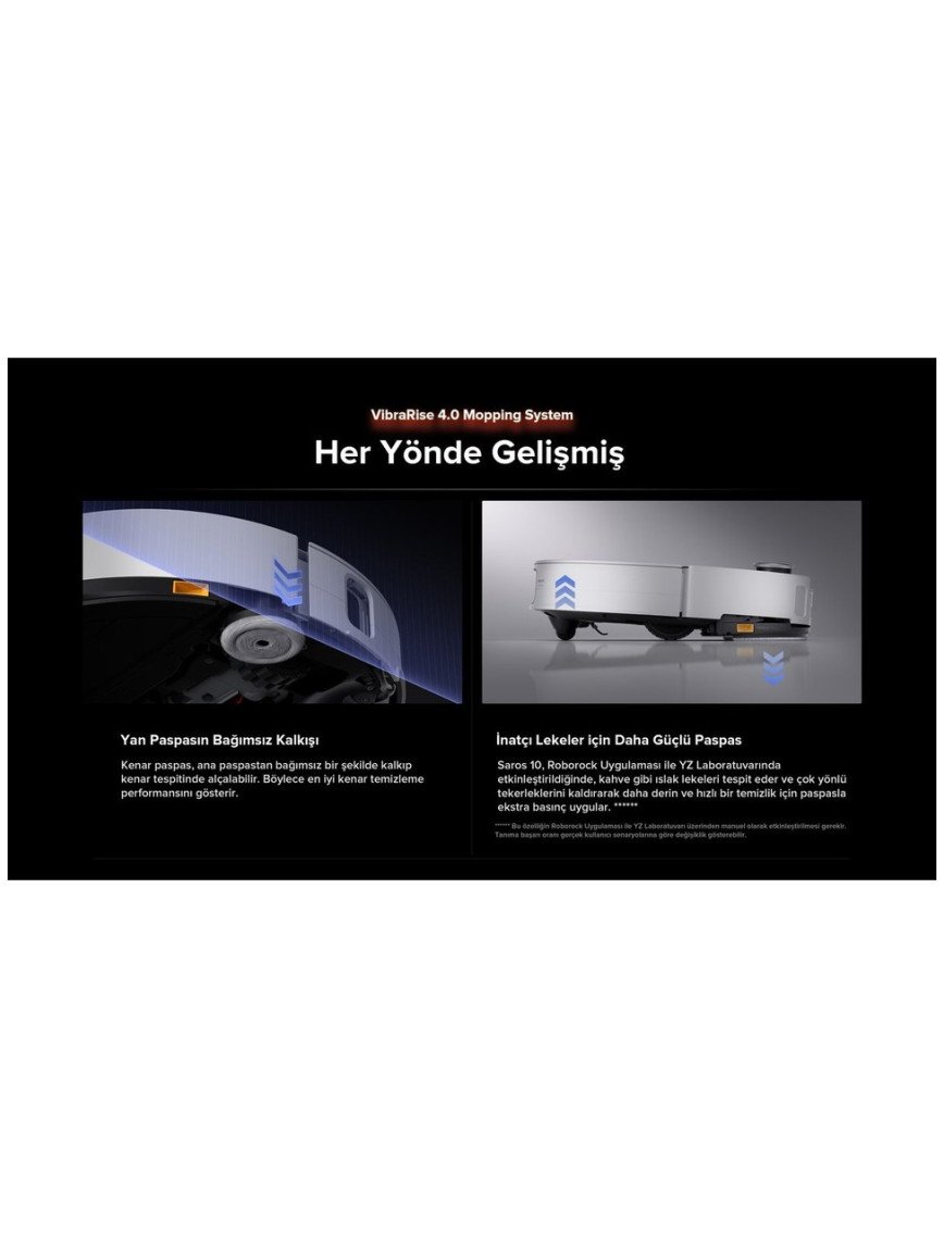 Roborock Saros 10 Akıllı Robot Süpürge